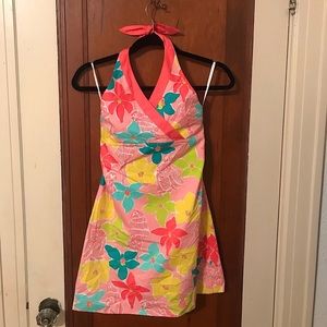 Lily Pulitzer dress mini pink floral vintage